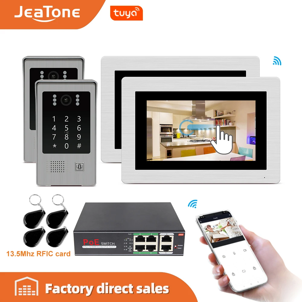 7-inch-WIFI-IP-Video-Door-Phone-Intercom-Entry-System-Touch-Screen-With-RFIC-Function-Access