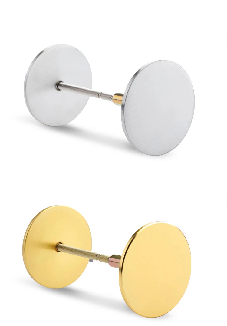 304 stainless steel door hole cover plate security door cover anti-theft hardware hole Gold Silver Red Bronze