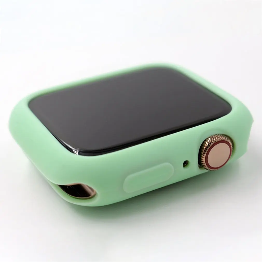 Защитный чехол для умных часов яркого цвета для Apple Watch 1 2 3 4 5, чехол из ТПУ для часов 38 42 40 44 мм