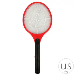 Электрическая ракетка для настольного тенниса с вилкой от комаров EU/US, ручная ракетка, мухобойка от насекомых, мухобойка от жучков