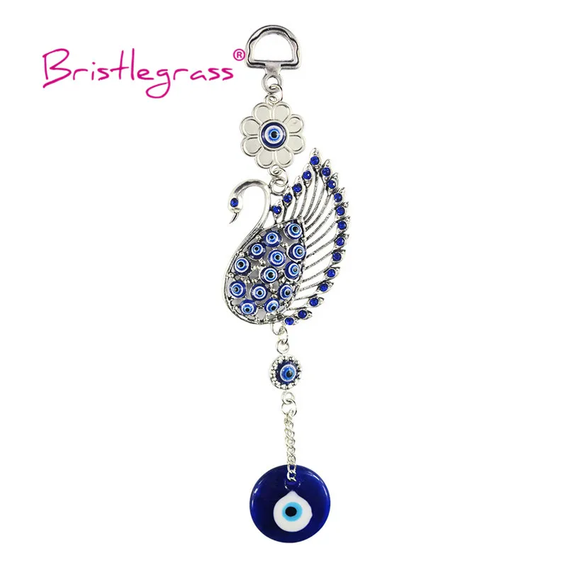 Turkislegrass Blue Evil Eye Swan Amulet Lucky Charm Автомобильная подвесная подвеска Маятник защита от