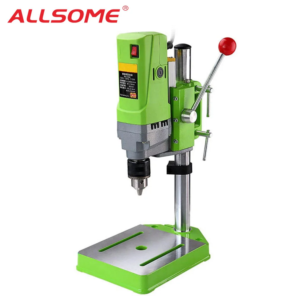 ALLSOME MINIQ BG-5156E скамья дрель стенд 710 Вт мини электрический настольная сверлильная машина дрель патрон 1-13 мм HT2600