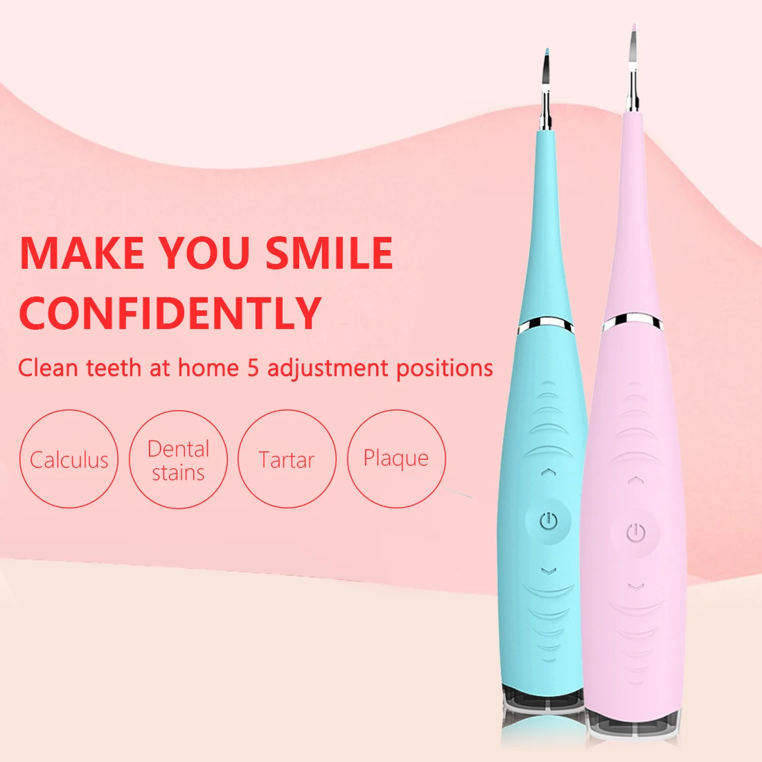 

Portable Electric Ultrasonic Dental Scaler Tooth Teeth Whitening Calculus Remover Tooth Stains Tartar Tool Dentist Oral Hygiene