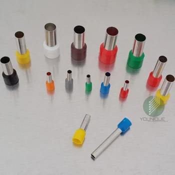 

100/1000 PK Ferrule Terminal Cord Pin End Terminal Wire Copper Insulated Crimp Connector H 6mm #22 #18 #20 #24 AWG