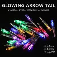 3pcs Automatically  LED Nock For ID 4.2 5.2 6.2 7.6 MM Archery Bow String  Lighted Activated Nocks Arrow Accessory Hunting 2