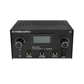

Tattoo Power Supply Shader Liner Permanent Makeup Body Art Dual Digital Lcd for Tattoo Machine Foot Pedal Tattoo Supply Tool Eu