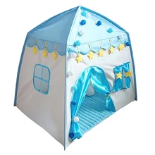 Детский Крытый замок на открытом воздухе, Игровая палатка для маленькой принцессы, игровой домик Tipi для мальчиков и девочек, большой дом, складной игровой домик для детей, подарок