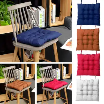 

41x41cm Household Thick Solid Color Sanding Chair Cushion Chair Cushion Winter Office Bar Chair Back Seat Sofa Cushion Hip