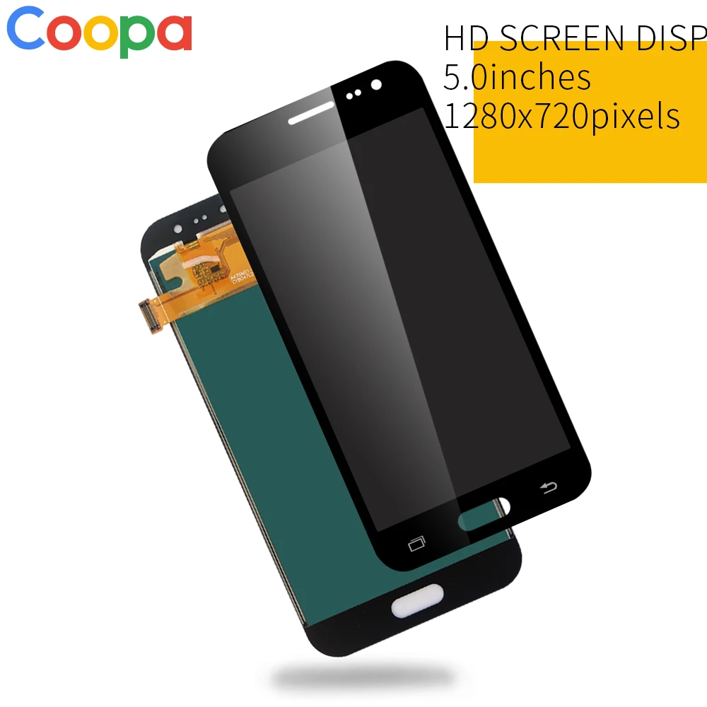 Najtaniej Do Samsung Galaxy J2 2016 J200 J200F J200M J200H J200Y wyświetlacz LCD montaż digitizera ekranu dotykowego z regulacja jasności
