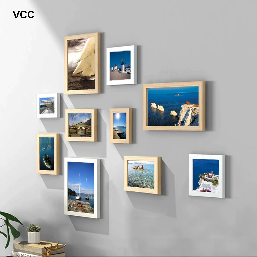 10 Pcs Classic Wooden Pictures Frames For Wall Hanging Picture Frame Mediterranean Style Picture Wood Photos Frames 10 Pcs Classic Wooden Pictures Frames For Wall Hanging Picture Frame Mediterranean Style Picture Wood Photos Frames