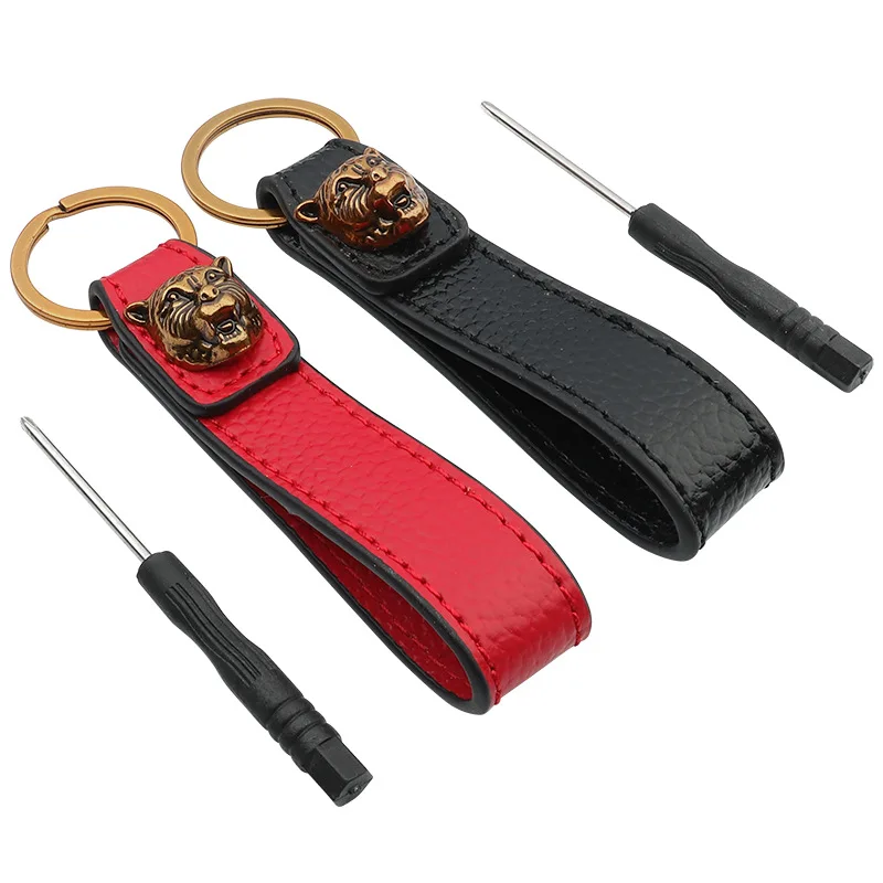 

Tiger Head Styling 3D Metal Car Key Buckle Creative Anti-lost Waist Pendant Keychain For BMW F10 E46 E30 Honda Civic Accord H-RV
