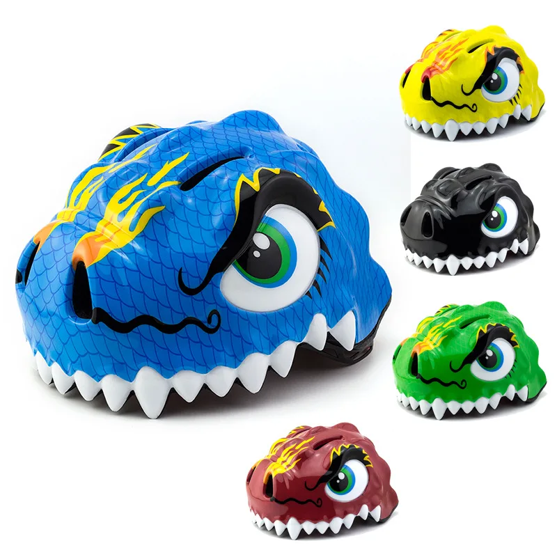 

CHILDREN'S Helmet Dinosaur Balance Car Safety Helmet Roller Skating Riding Equipment Cute Dinosaur Bicycle Protective Clothing