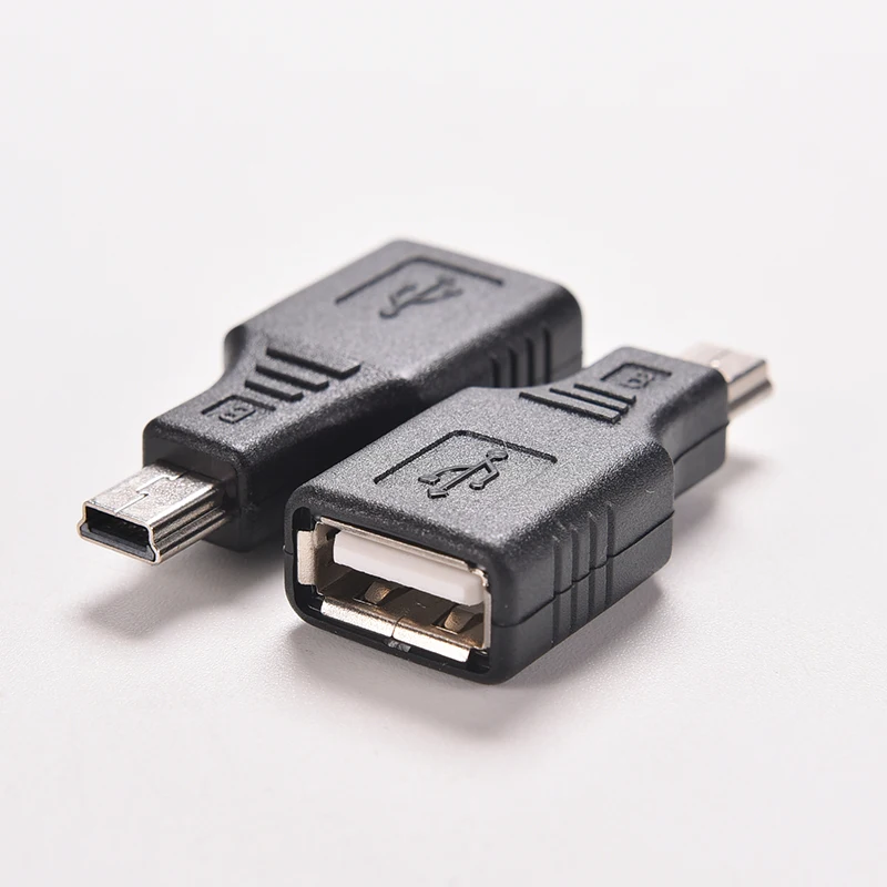 Adaptador de red USB 2,0 A hembra A Mini USB B, Cable macho de 5 pines