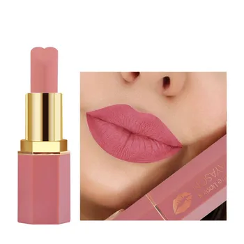 

Long-lasting Non-stick Cup Matte Lipstick Moisturizing Waterproof Multi-colors Sexy Red Heart-shaped Lip Gloss Cosmetic TSLM1