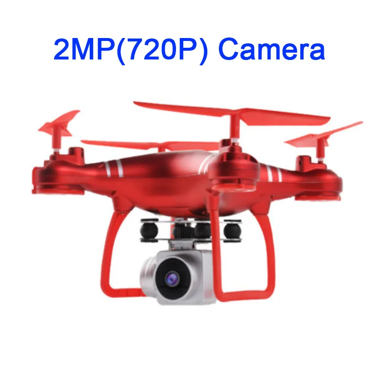 HJ14W Камера WiFi Дроны с видом от первого лица HD Камера 1080P дрона с дистанционным управлением складной Квадрокоптер вертолет двойной дополнительные Батарея VS XY4 - Цвет: red 2MP