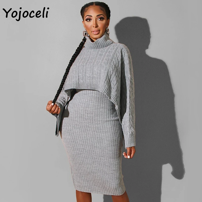 cable knitted jumper dress