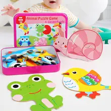 

6Pcs Kids Animal Vegetable Vehicle Wooden Jigsaw Puzzle Early Educational Toy