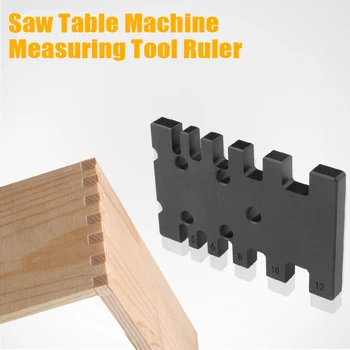 

High Precision Tenon Caliper Metric and Imperial Card Gauge Woodworking Router Measuring Tool Ruler Wood Saw Table Machine