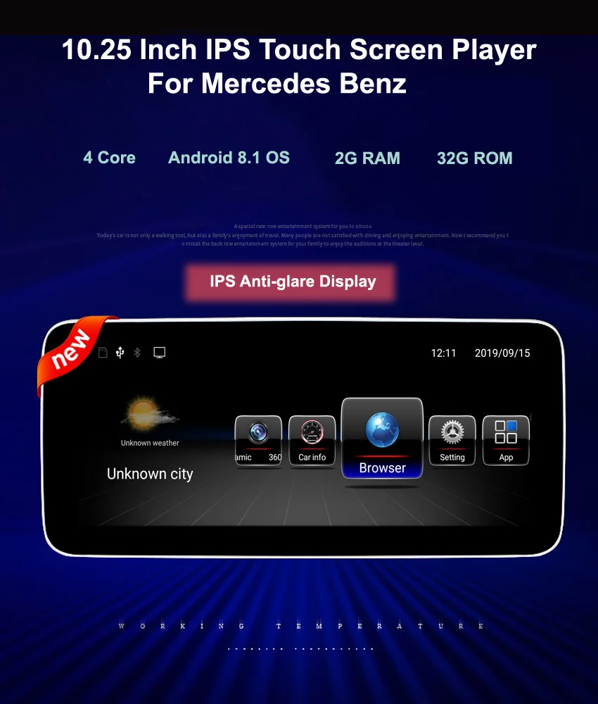 COIKA 10,2" Android 8,1 автомобильная Система головное устройство для Mercedes Benz C GLC W204 W205 gps Navi Радио Google wifi BT SWC ips экран DAB