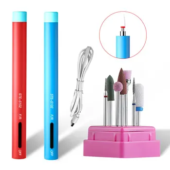 

Electric Portable Manicure Machine Set Led Mini Nail Drill Pen Bit Cutter For Removing Gel Varnish Nail Polisher Grinding Device