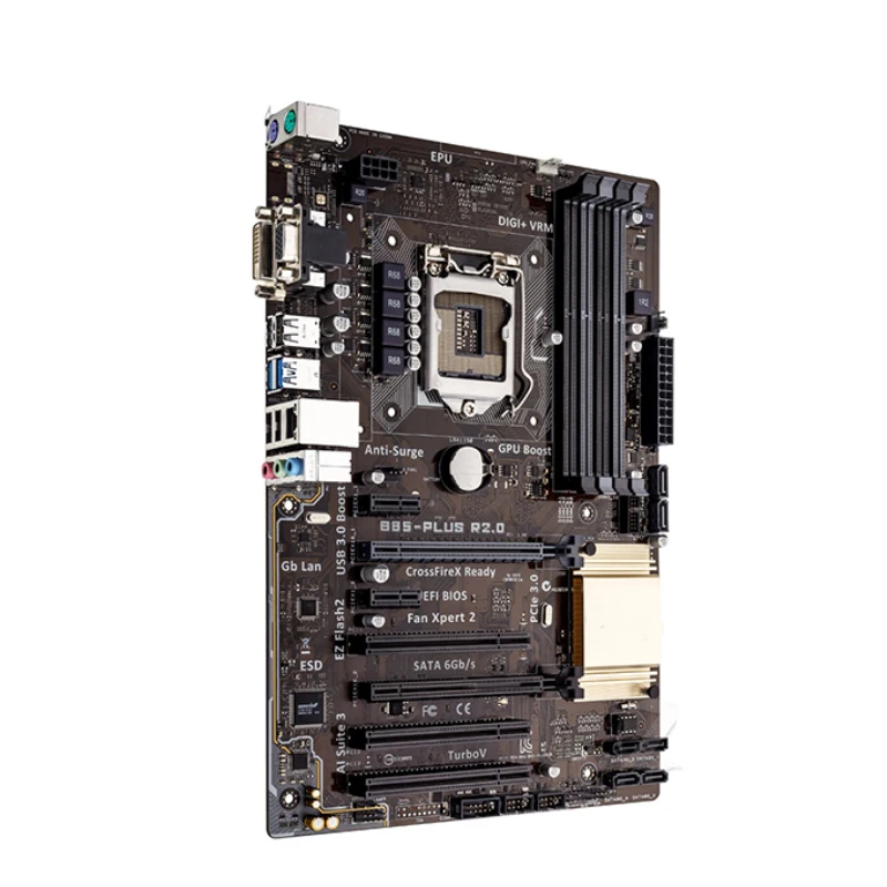 

For ASUS B85-PLUS R2.0 Desktop motherboard Intel B85 B85-PLUS R2.0 LGA 1150 ATX DDR3 32GB SATA3.0 USB3.0 100% tested intact
