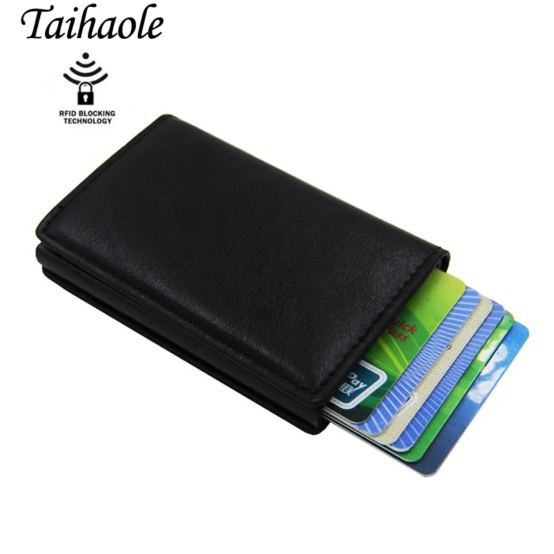 Мужской тонкий кошелек с Rfid-защитой