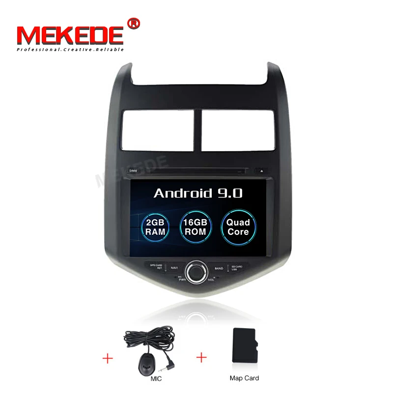 MEKEDE PX5 4G ram для Chevrolet Aveo 2 2011- автомобильный Радио Мультимедиа Видео плеер навигация gps Android 9,0 No 2din 2 din dvd - Цвет: 16G CAR DVD