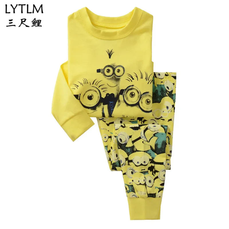 LYTLM/комплект детских пижам для мальчиков, пижамы с рисунком для девочек, комплекты одежды для сна с длинными рукавами, детская одежда для сна, Семейный комплект одежды для детей - Цвет: 024