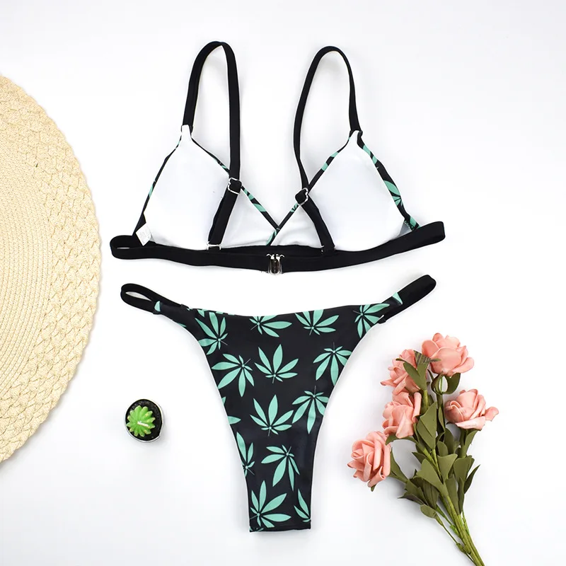 Print Sexy Bikinis Set Swimwear Women Swimsuit Push Up Biquini Feminino Micro Bikini 2020 Mini Bathing Suit Low Waist Beachwear