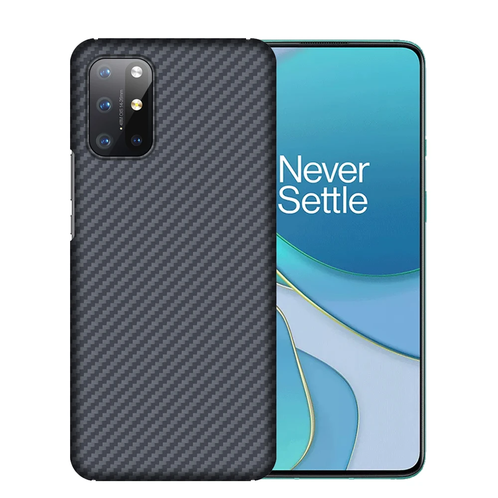 Genuine Pure Real Carbon Fiber Cases for Oneplus 8T One Plus 8T Case CENMASO Original Aramid Fiber Ultra Thin Shockproof Cover