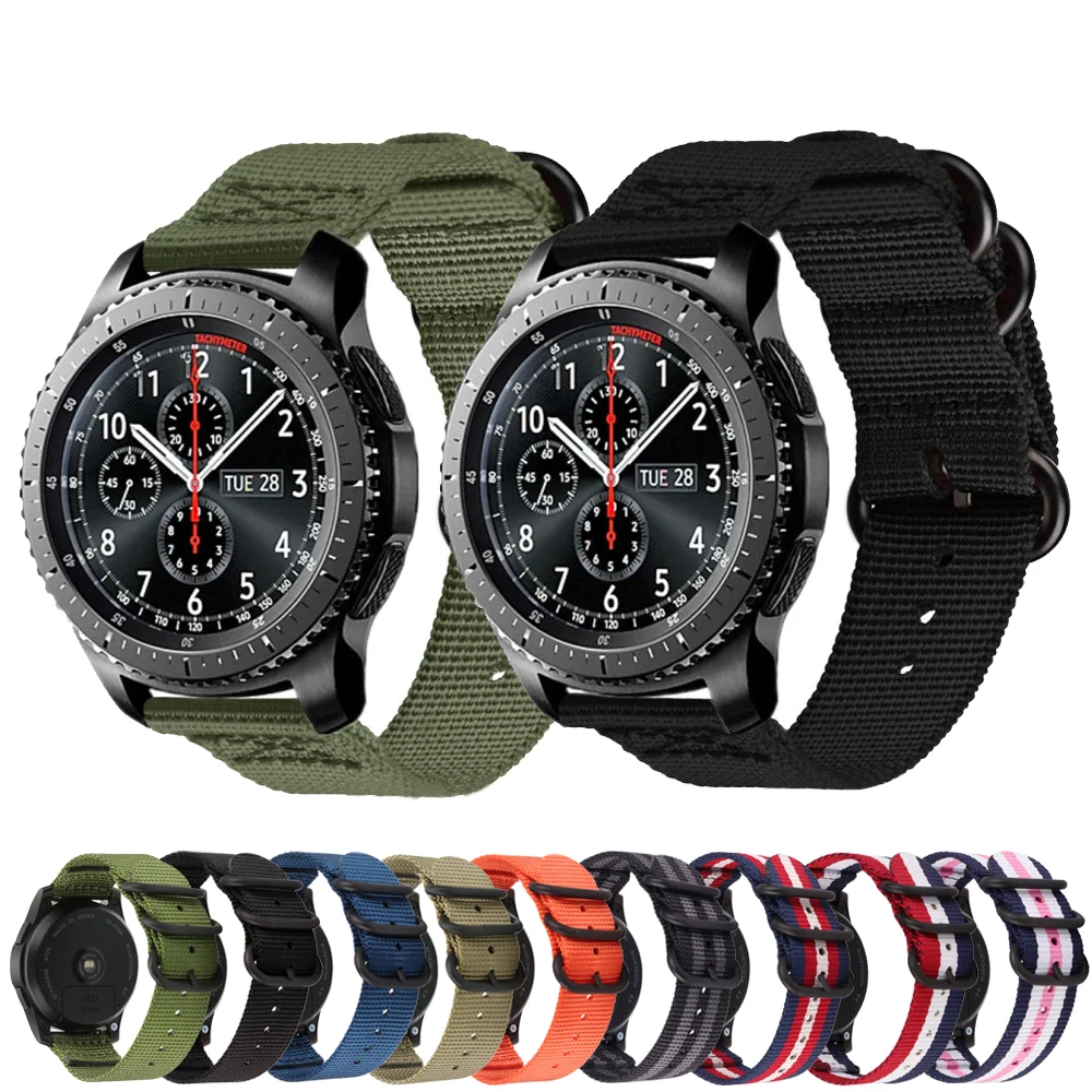 Ремешок для смарт часов Galaxy watch 46 мм браслет Samsung Gear S3 Frontier Active 2 22 huawei Gt 2|Ремешки