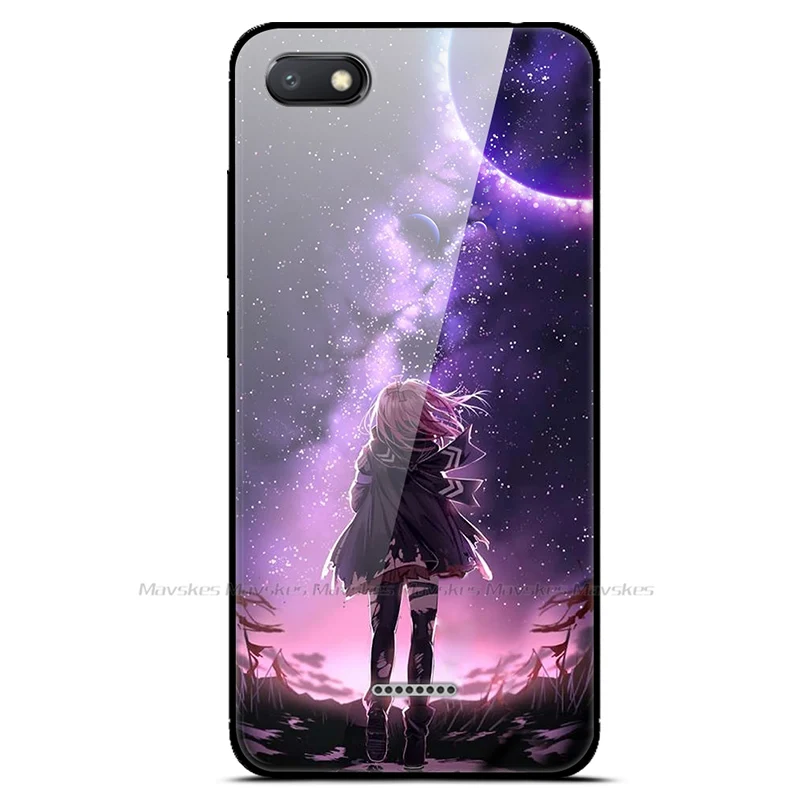 For Xiaomi Redmi 6A Case Cover Luxury Tempered Glass Case Phone Cover For Xiomi Redmi 6A 6 A A6 Phone Back Fundas Redmi 6A Case