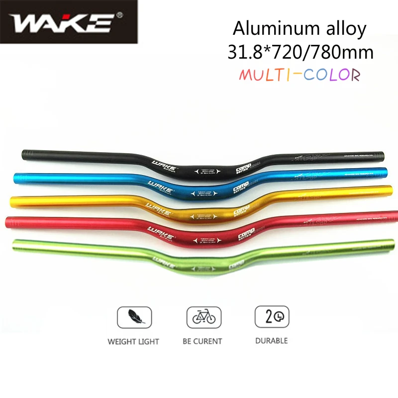 Aluminum Alloy MTB Bicycle Handlebar Road Mountain Bike Riser Handle Bar Lightweight Steering Wheel 720 780mm x 31.8mm bicycle handlebar grips bike handlebar tape bicycle accessories bicycle handlebar