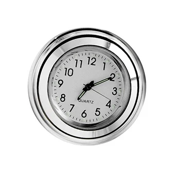 

Universal Waterproof 7/8 "Motorcycle Handlebar Black/White Dial Clock Motorcycles Accessories Temp Thermometer