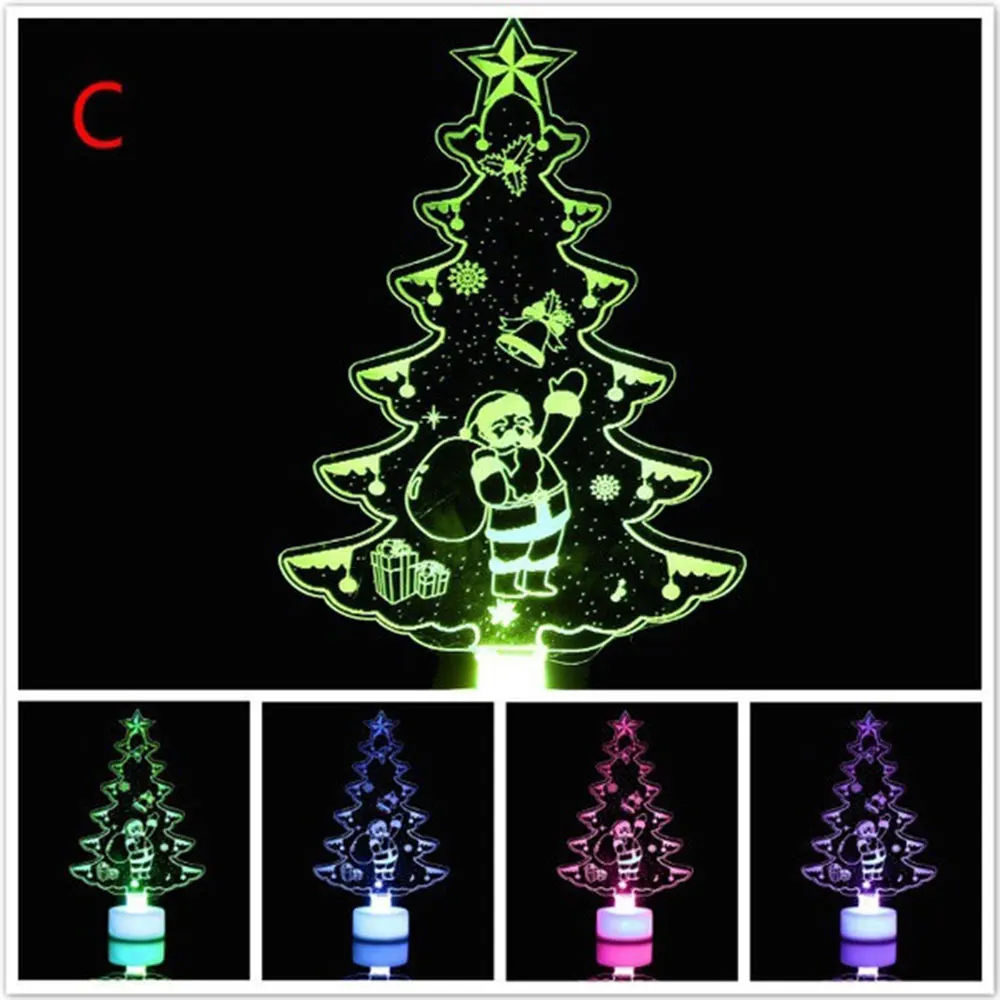 Shimmer Xmas Ornamnet светодиодный настольное украшение подарок Рождественские принадлежности для вечеринки декор Санта Клаус Снеговик украшение дома подарки