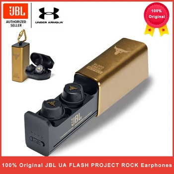JBL UA FLASH PROJECT ROCK Ture Wireless Earphone Bluetooth Sport Earbuds Waterproof Headphone Handsfree Call with Mic Charge Box 1