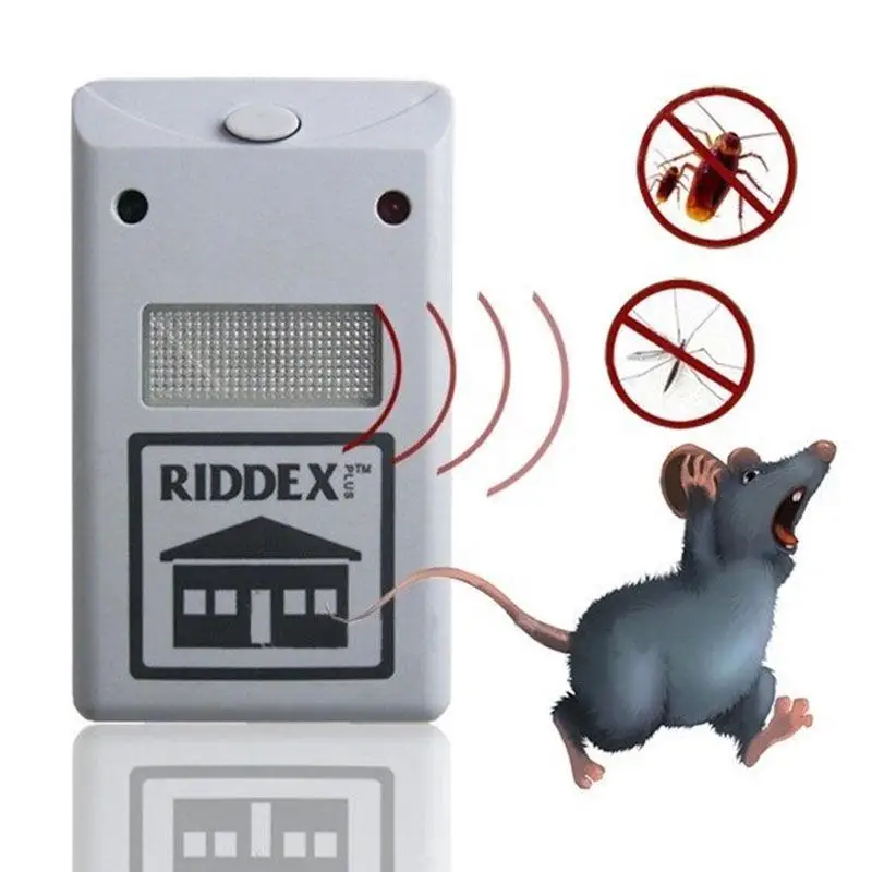 

Ultrasonic Insect Repellent Plug-in EU / USA Plug Household Indoor Insect Repellent White Plastic Shell Electronic Rodent Killer