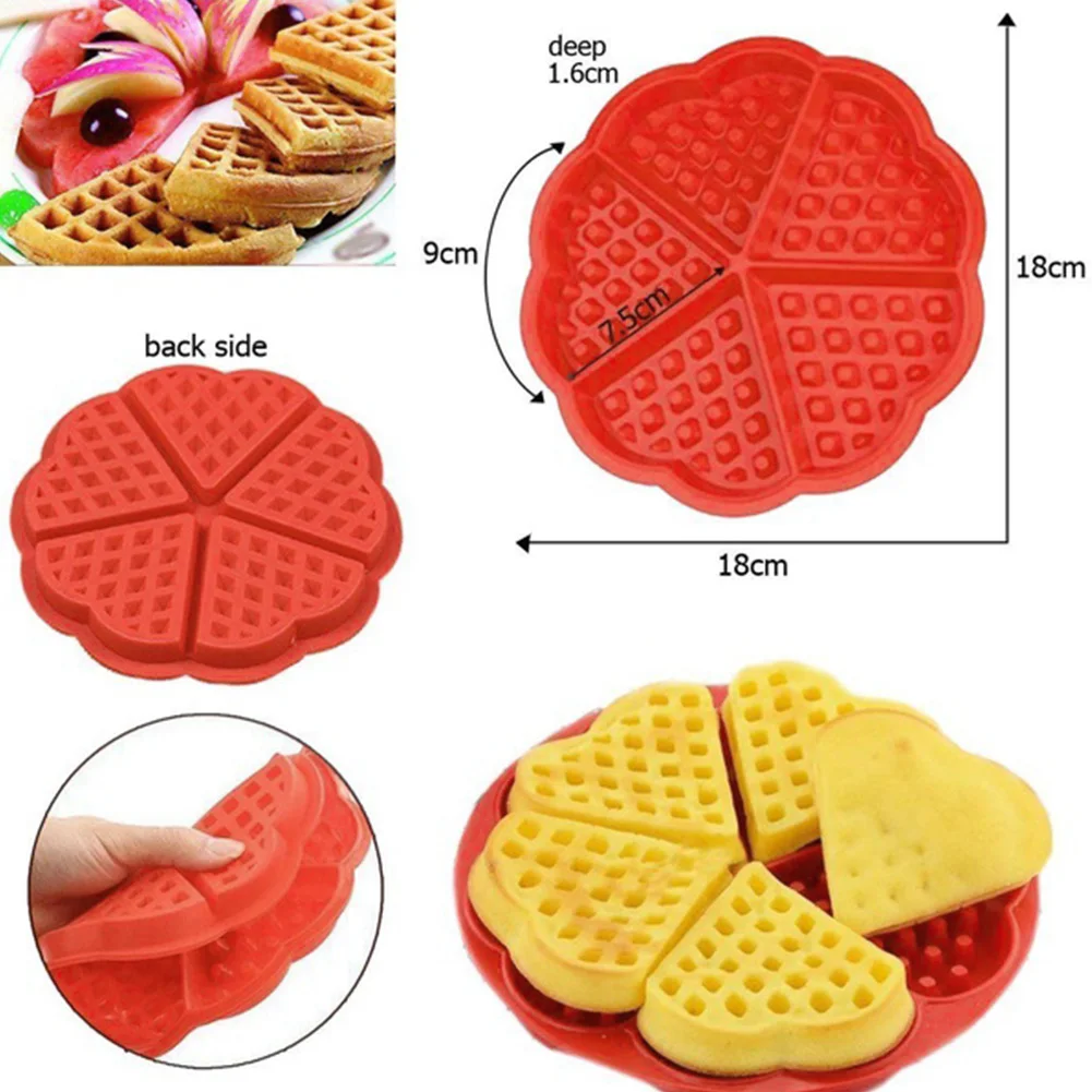Silicone waffle cake chocolate DIY pan mold pastry baking mould