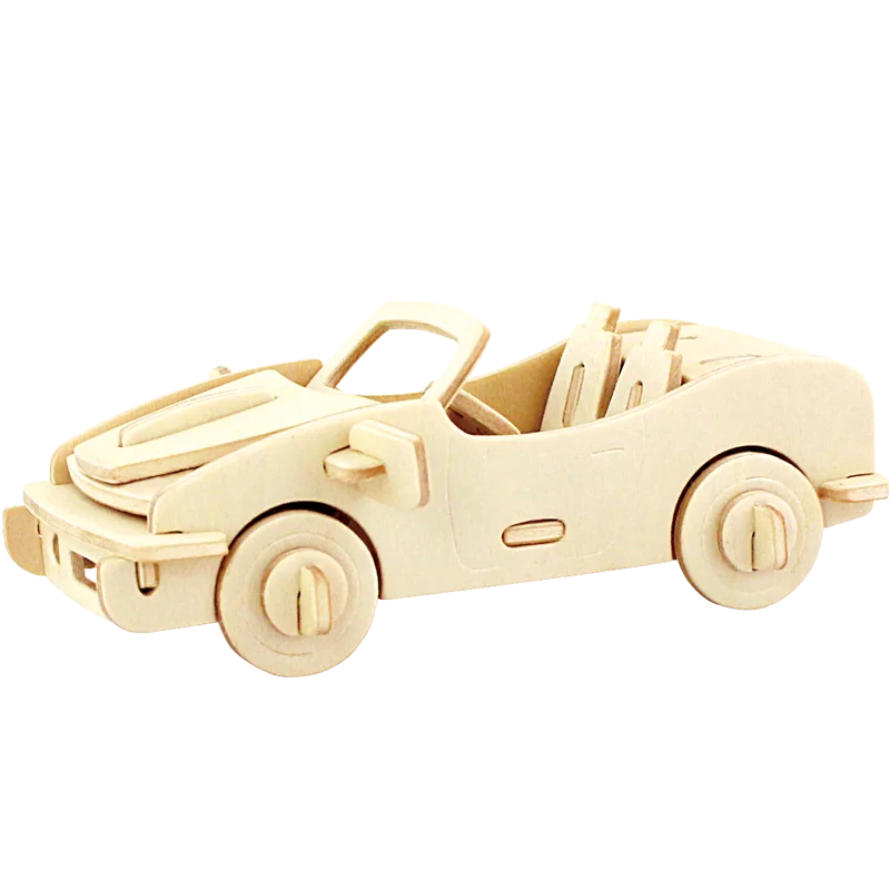 JP150 sports car1 DIY 3D Деревянный автомобиль и строительство деревянная модель игра-головоломка сборочные игрушки для детей дети взрослые модели наборы подарок на день рождения - Цвет: JP150 sports car1