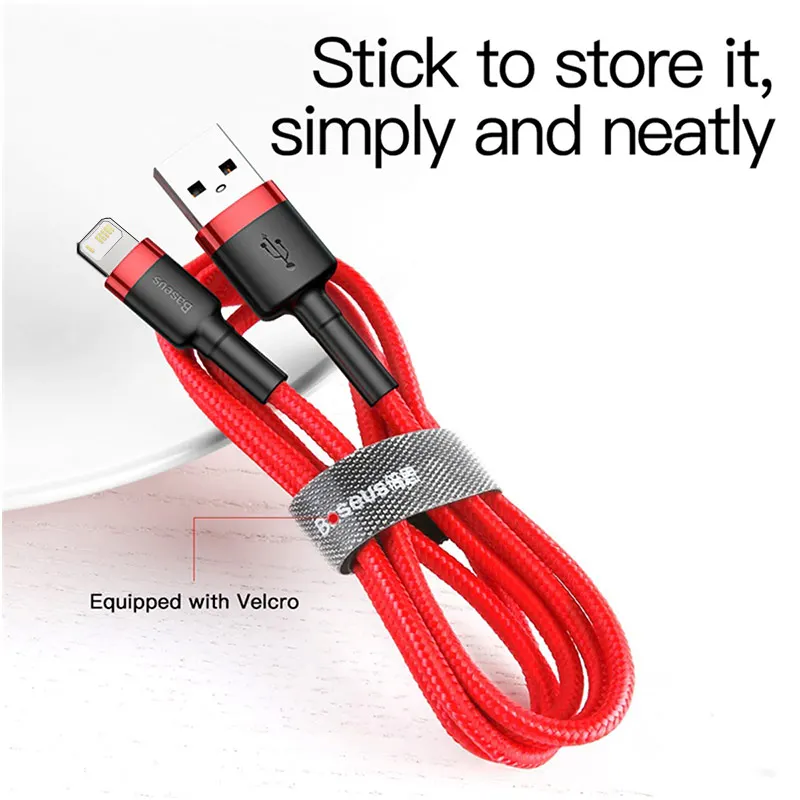USB кабель Baseus для iPhone 12 11 Pro Max X XR XS 8 7 6 6s Plus быстрой зарядки SE 5 5s iPad|Кабели мобильных
