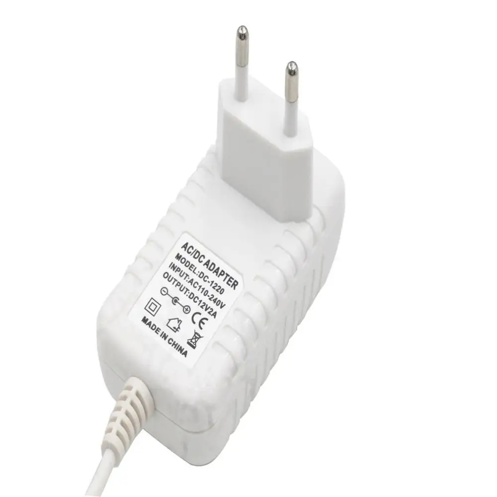 Ac220-240V к Dc12V 2A 24W ЕС вилка адаптер питания, трансформатор для светодиодных полос адаптер питания