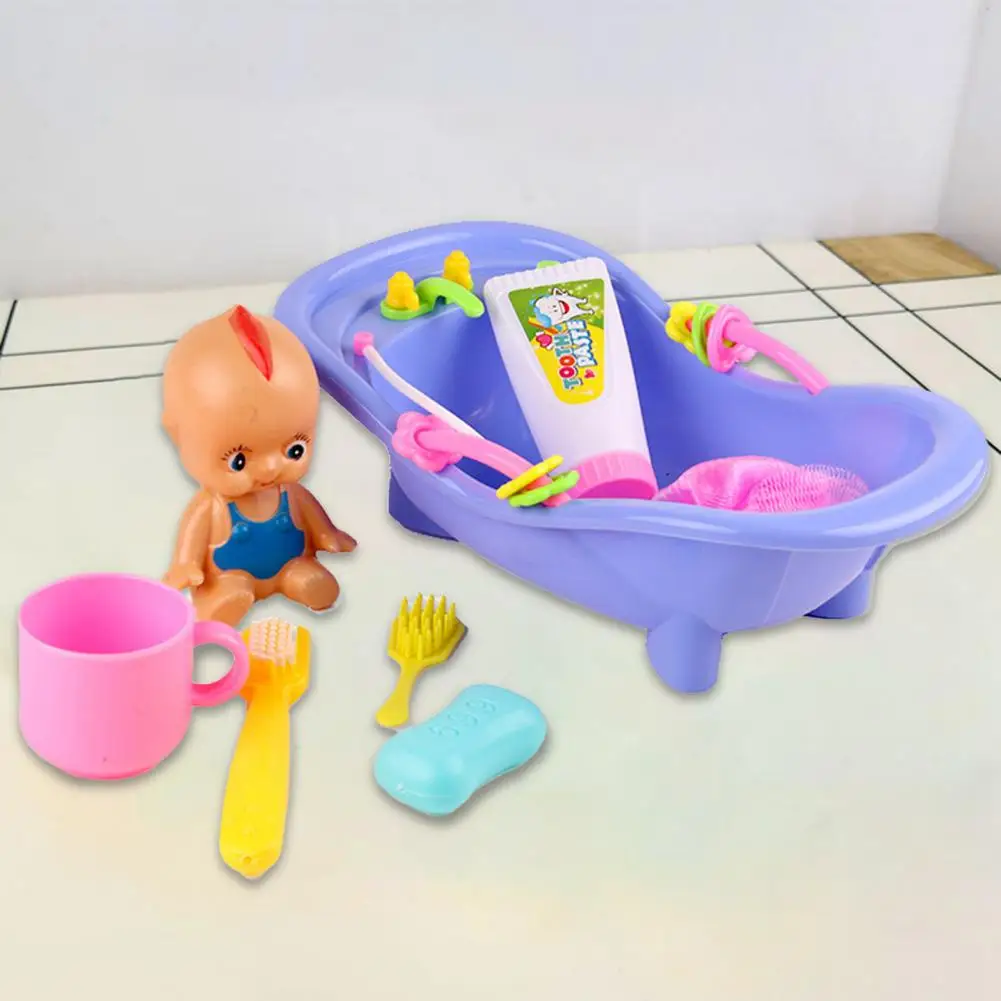 Lovely Bathroom Toy Eco-friendly Shower Toy High Simulation Gift Baby Play House Doll Toy 2