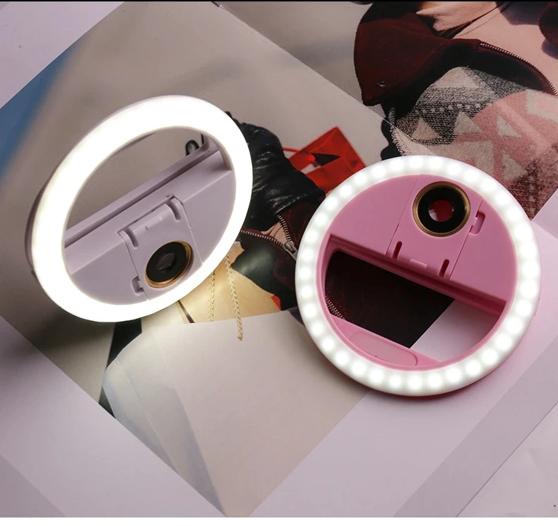 Multifunction selfie ring light