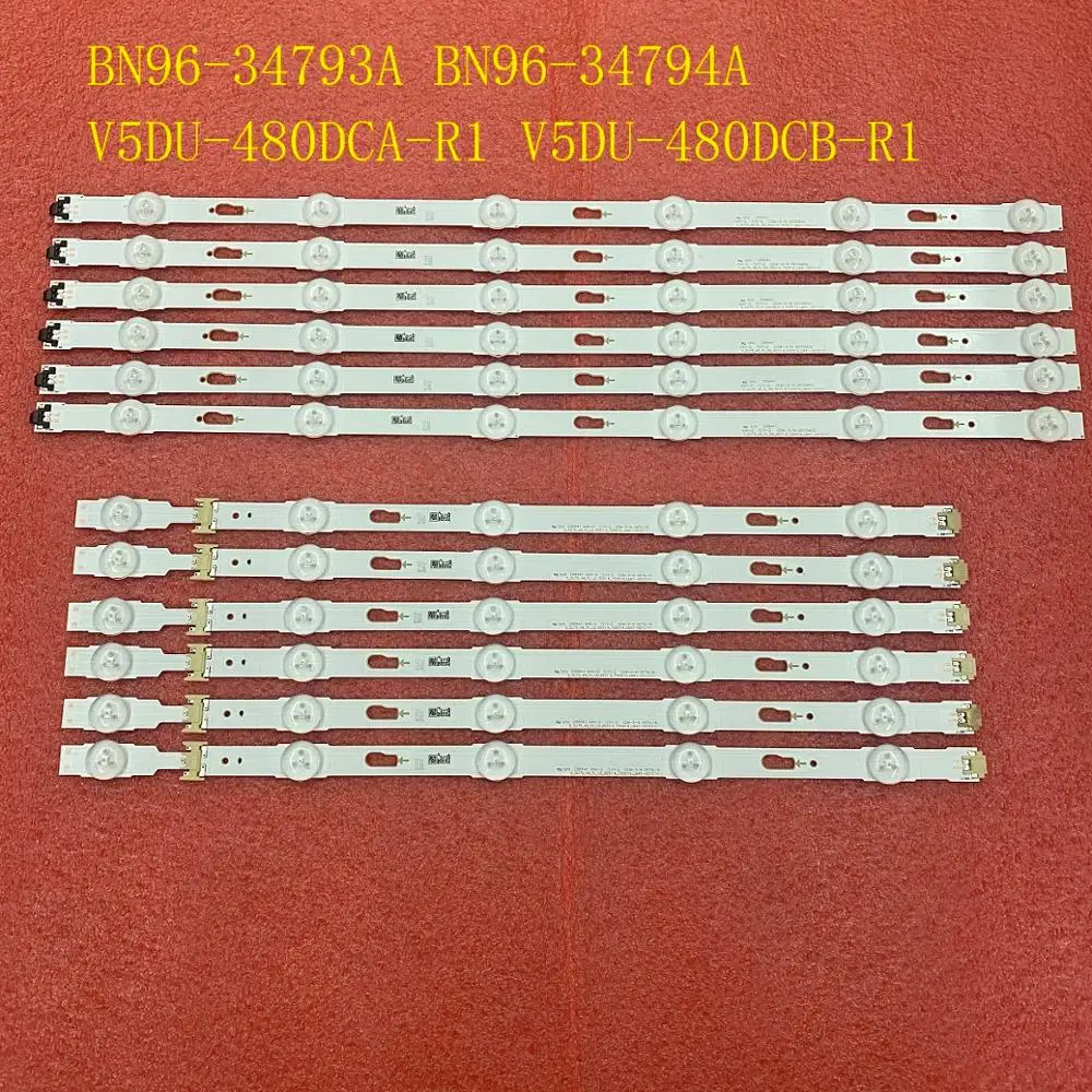 12 шт. светодиодная подсветка полосы для Samsung UE48JU7000 UE48JU6000 UE48JU7500 UE48JU7800 UE48JU6500 UE48JU5900