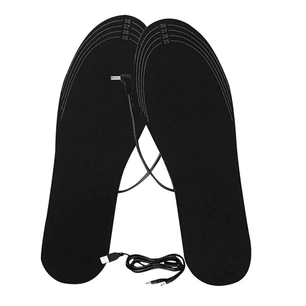 세척 가능한 USB 가열 신발 깔창, 트림 가능한 열 신발 삽입물, 가열 EVA 깔창, 크기 40-44