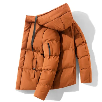 

2019 Winter Jacket Mens Quality Thermal Thick Coat Snow Red Black Parka Male Warm Outwear Fashion - White Duck Down Jacket Men