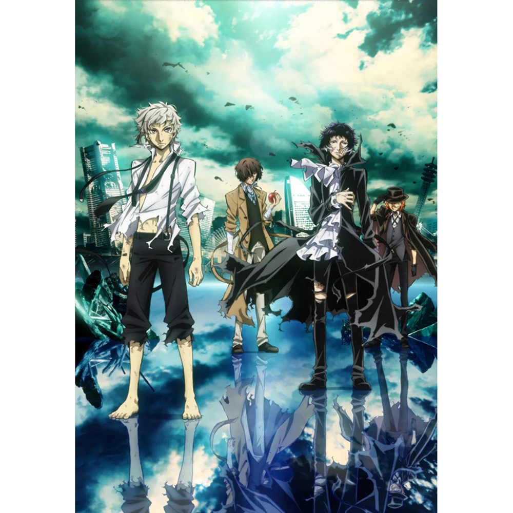 5D Diy Full Drill Classic Japanese Anime Diamond Art Painting Bungou Stray  Dogs Mosaic Rhinestone Picture