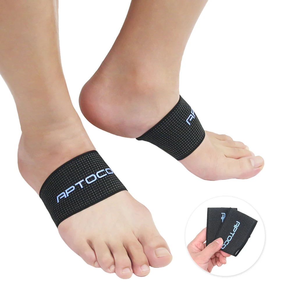 1 Pair Copper Ion Fiber Compression Arch Sleeve Plantar Fasciitis Brace Flat Feet Relieve Pain Sleeve