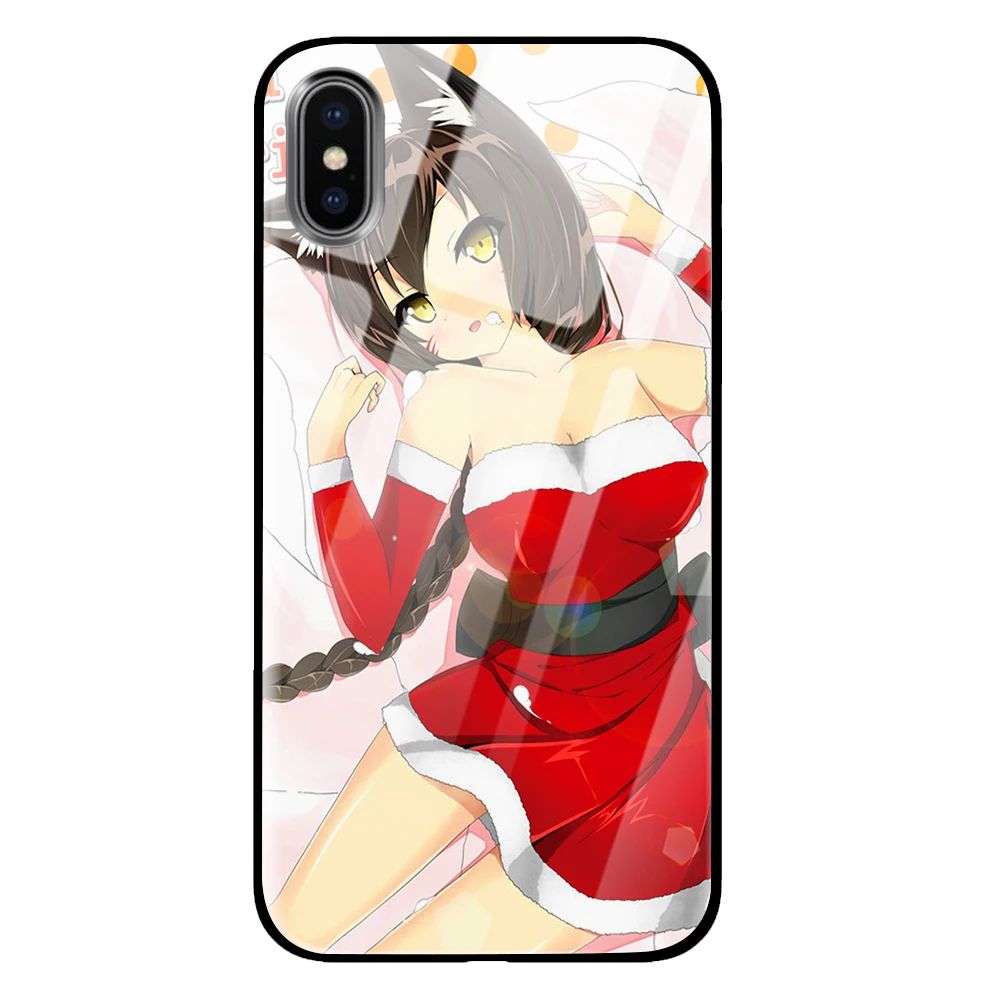 Рождественская девочка для iPhone 5 5S 6 6s 7 8 Plus X XS XR 11 Pro макс. закаленное стекло чехлы - Цвет: 10