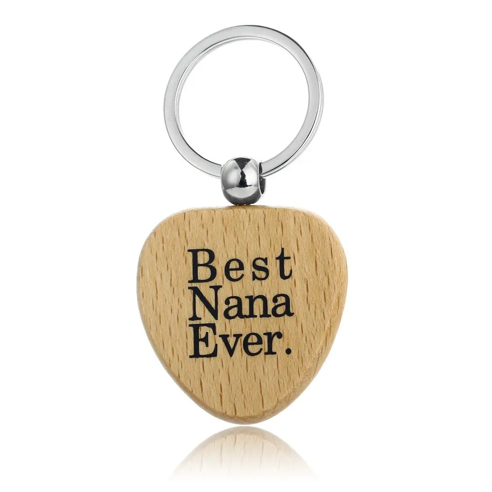 Брелок из дерева с надписью Love You More Best Dad Ever Nana модный брелок для ключей